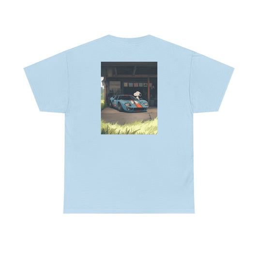 Anime Garage Tee – Ford GT40 Gulf x Snoopy Style Shirt