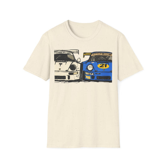 Twin Legends Tee – Porsche 911 RSR Duo Racing Graphic Shirt
