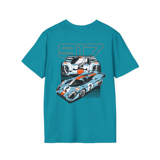 917 Legends Tee – Classic & Modern Gulf Livery Race Cars
