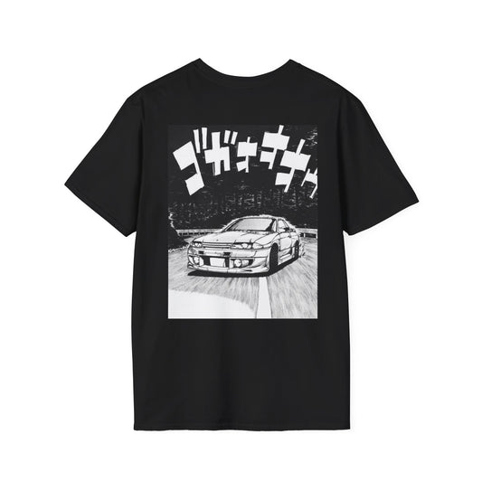 Nissan Silvia JDM-Touge Night Attack Tee – Manga Drift Car Graphic Shirt