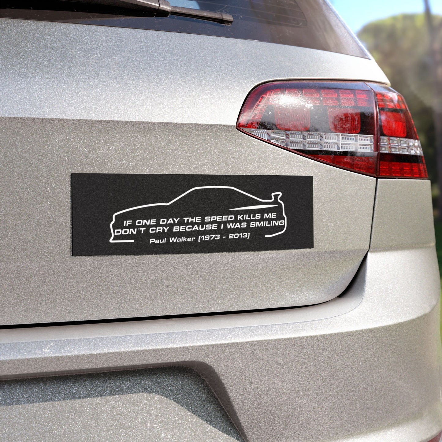 Inspirational Car Magnet – Paul Walker Tribute – Automotive Enthusiasts Gift